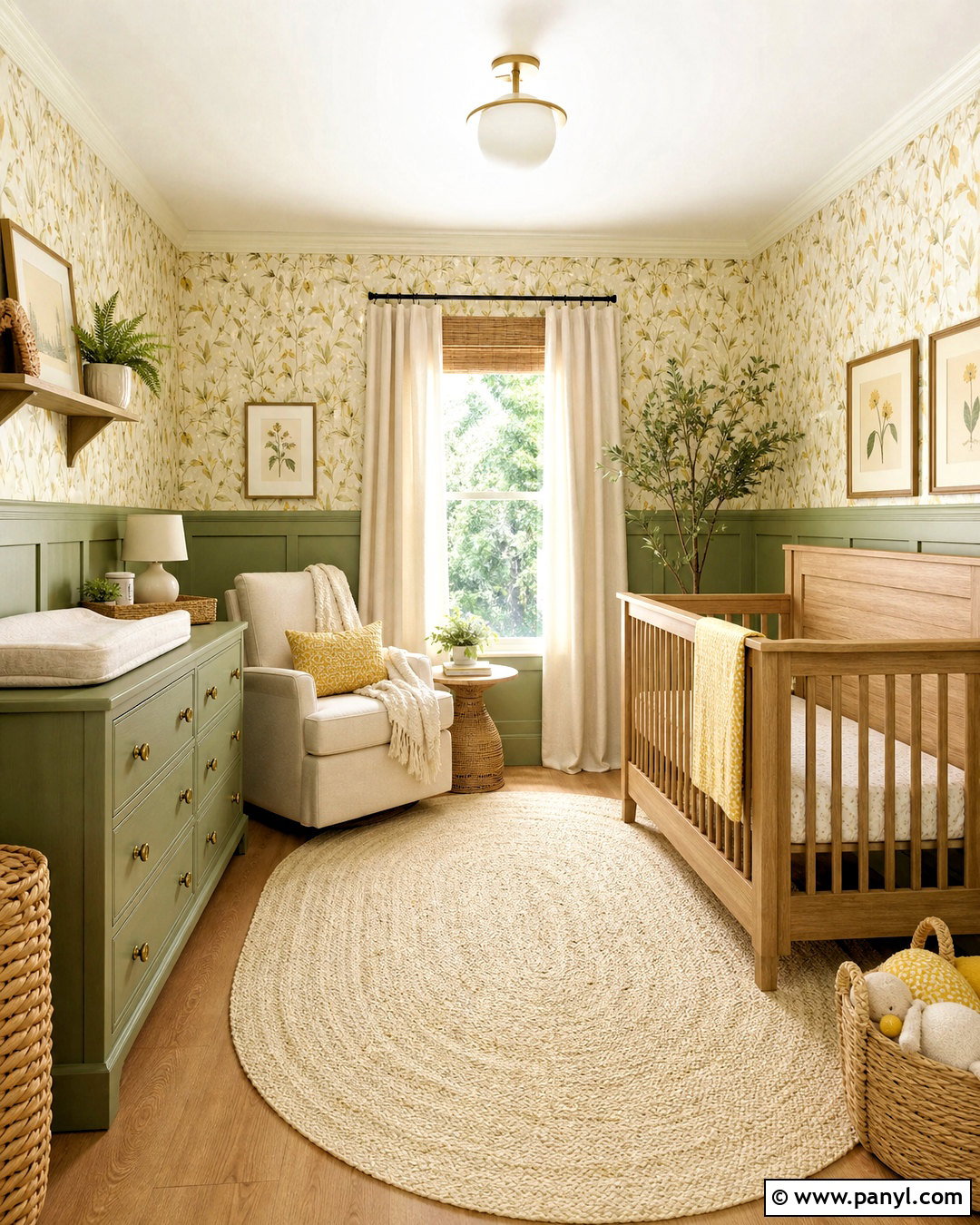 Yellow And Sage Green Nursery - 20 yellow nursery ideas
