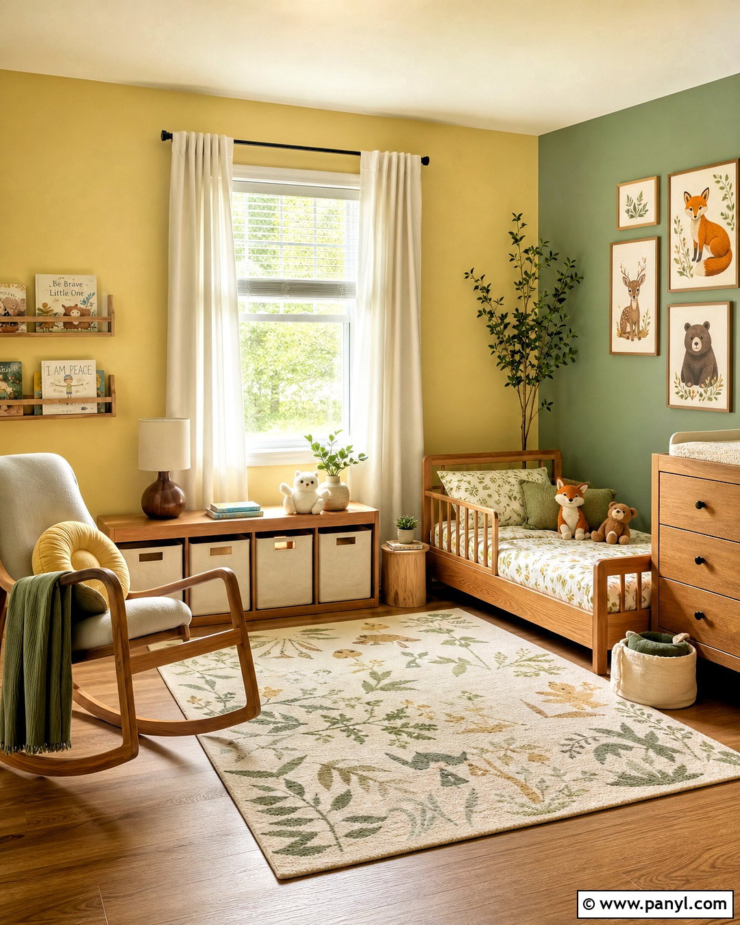 Yellow And Sage Green Toddler Room - 20 yellow toddler room ideas