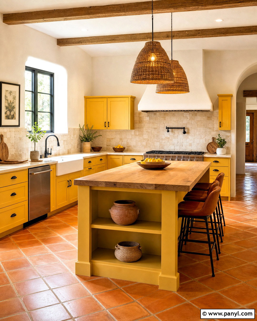 Yellow And Terracotta Kitchen - 20 yellow kitchen color scheme ideas
