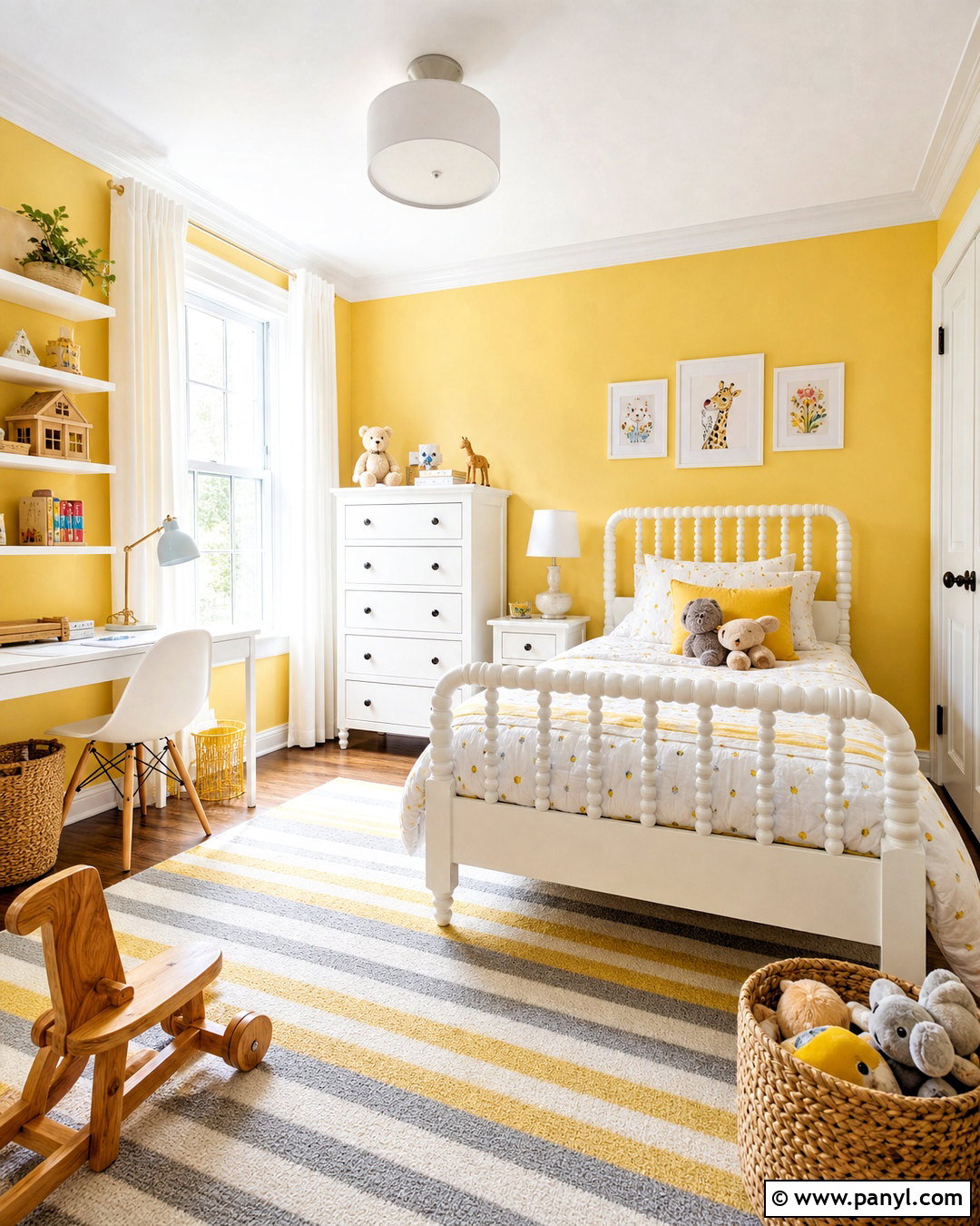 Yellow And White Kids Room - 20 yellow kids rooms