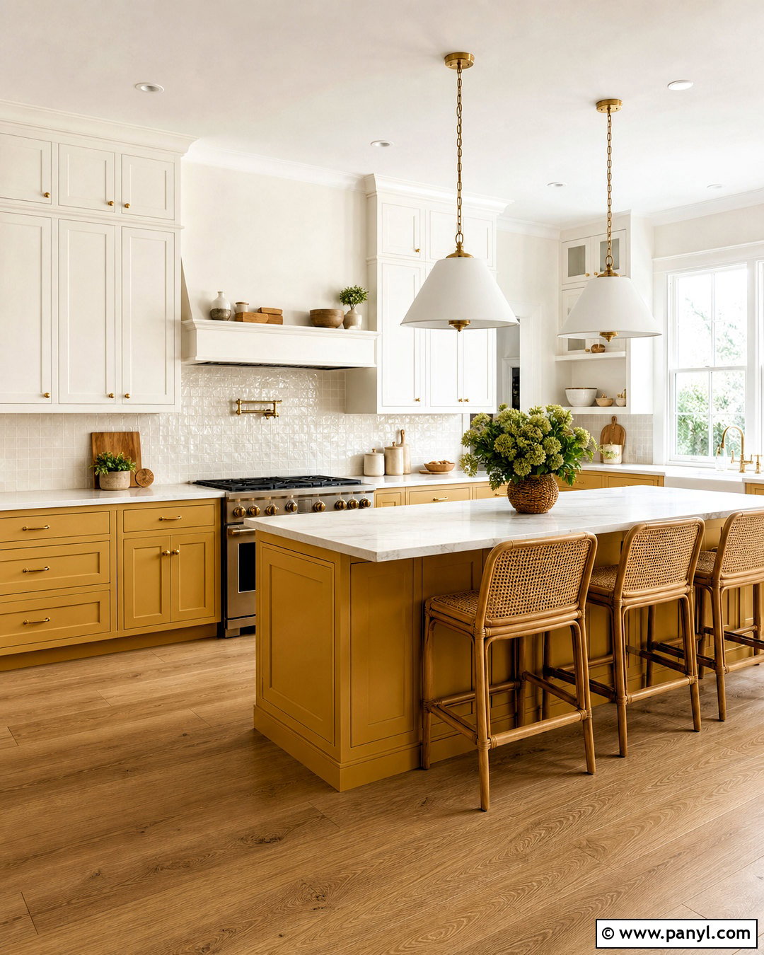Yellow And White Kitchen - 20 kitchen color combinations ideas