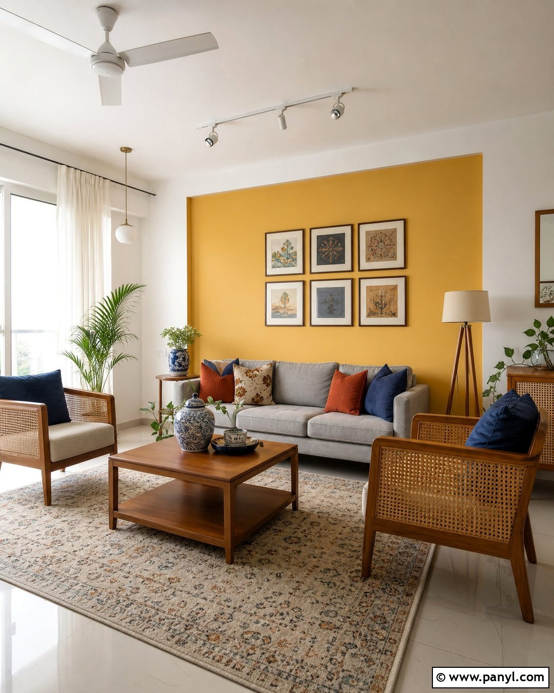 Yellow And White Living Room Walls - 30 Colour For Living Room Wall Indian Ideas