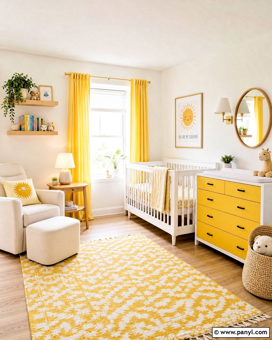 Yellow And White Nursery - 20 yellow nursery ideas
