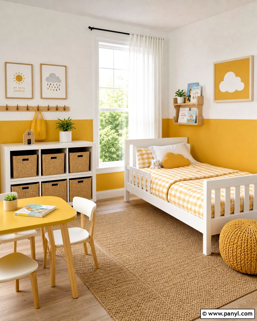 Yellow And White Toddler Room - 20 yellow toddler room ideas