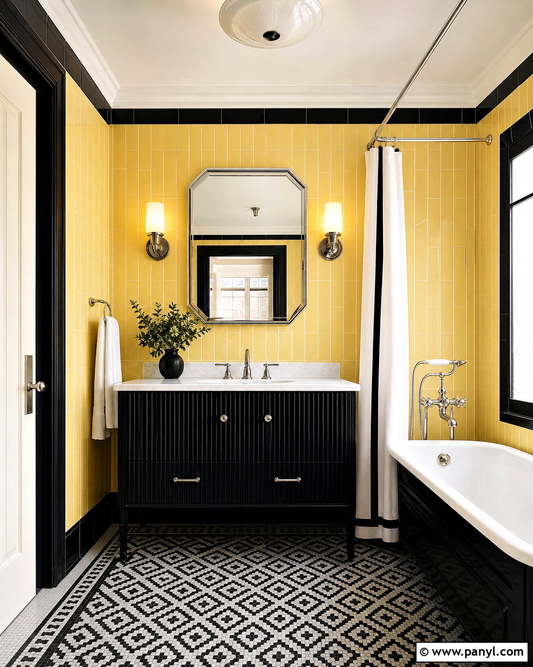 20 Vintage Yellow Bathroom Ideas for Cheerful Retro Charm