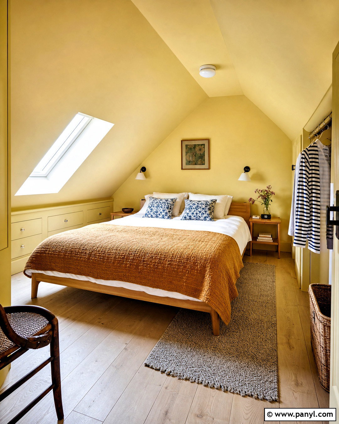 Yellow Attic Bedroom - 20 yellow room aesthetic ideas