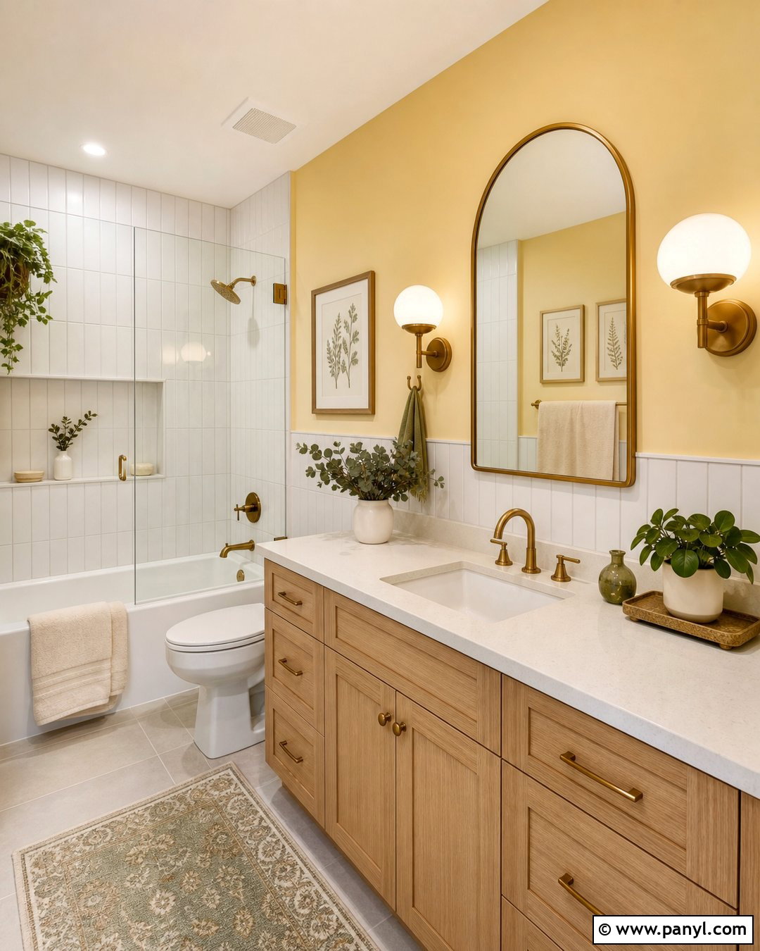 Yellow Bathroom Walls - 20 Best Yellow Wall Color Ideas