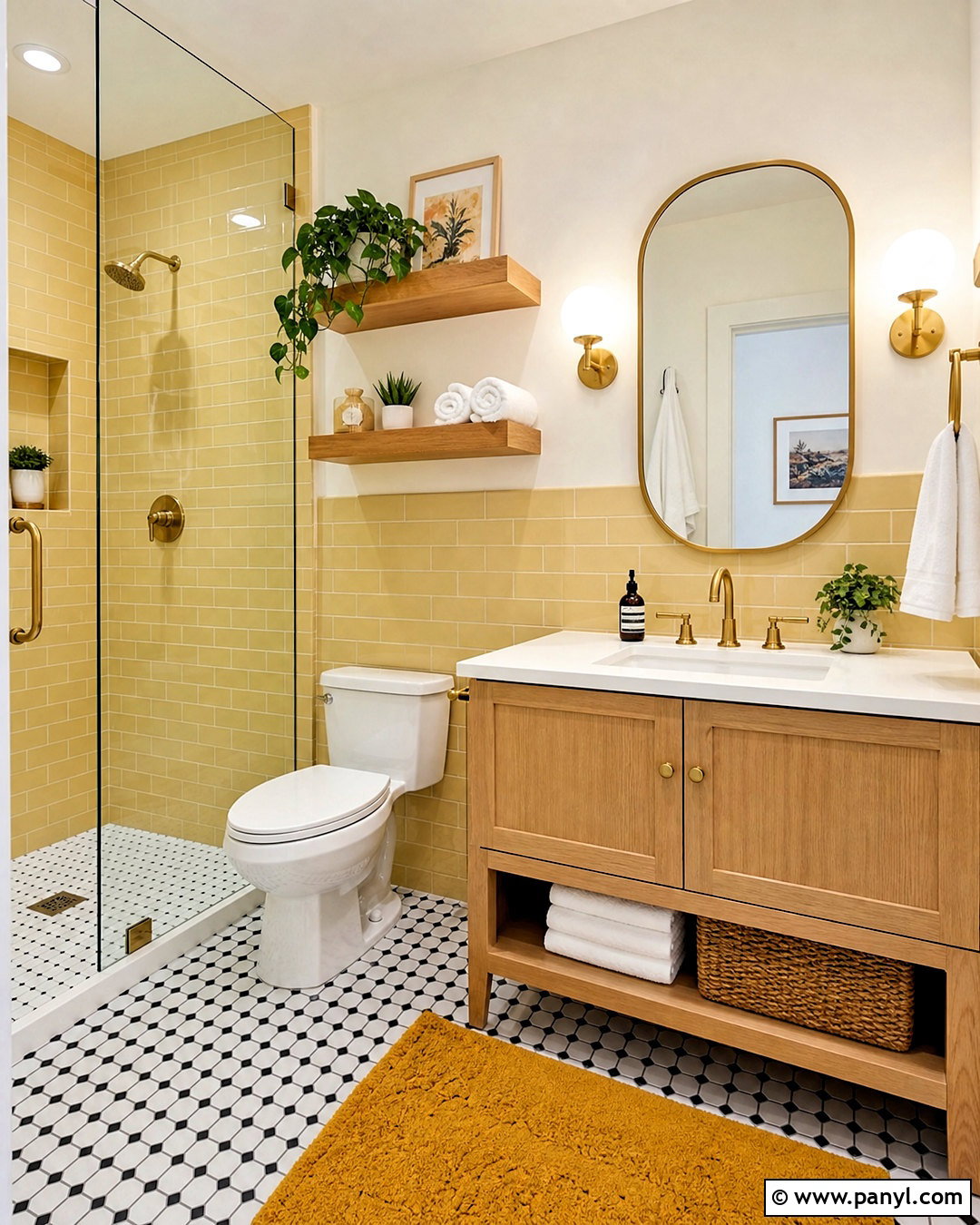 Yellow Bathroom - 20 yellow room aesthetic ideas