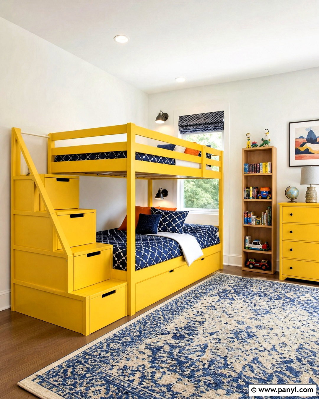 Yellow Bunk Bed Childrens Bedroom - 20 yellow childrens bedroom ideas