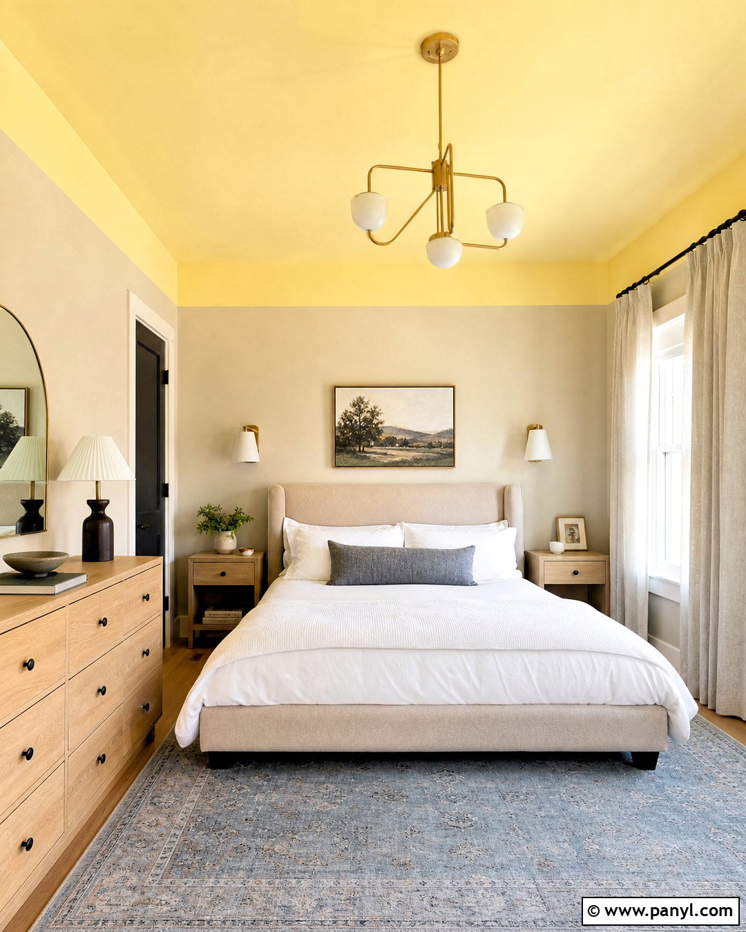 Yellow Ceiling And Neutral Walls - 20 yellow wall painting ideas
