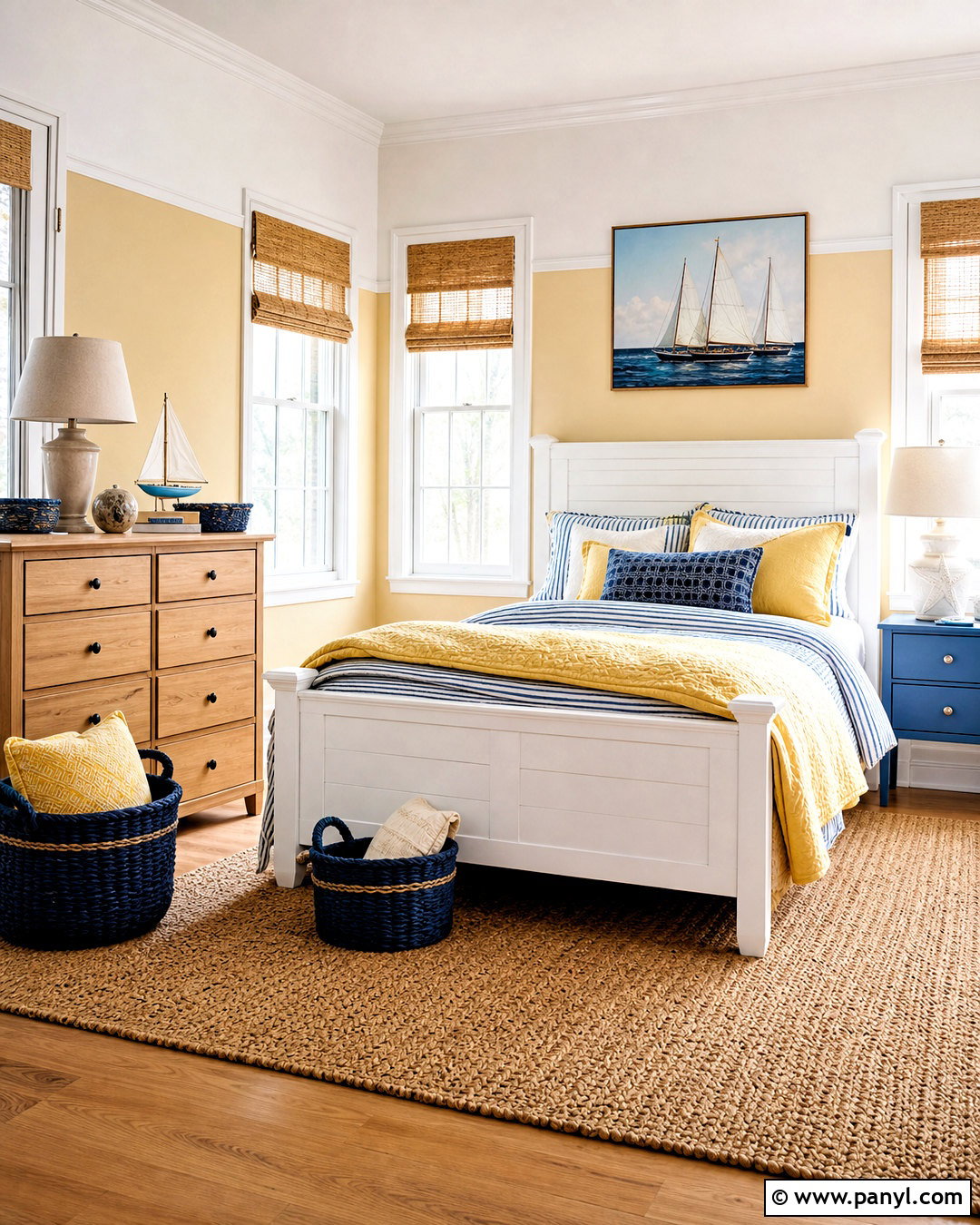 Yellow Coastal Childrens Bedroom - 20 yellow childrens bedroom ideas