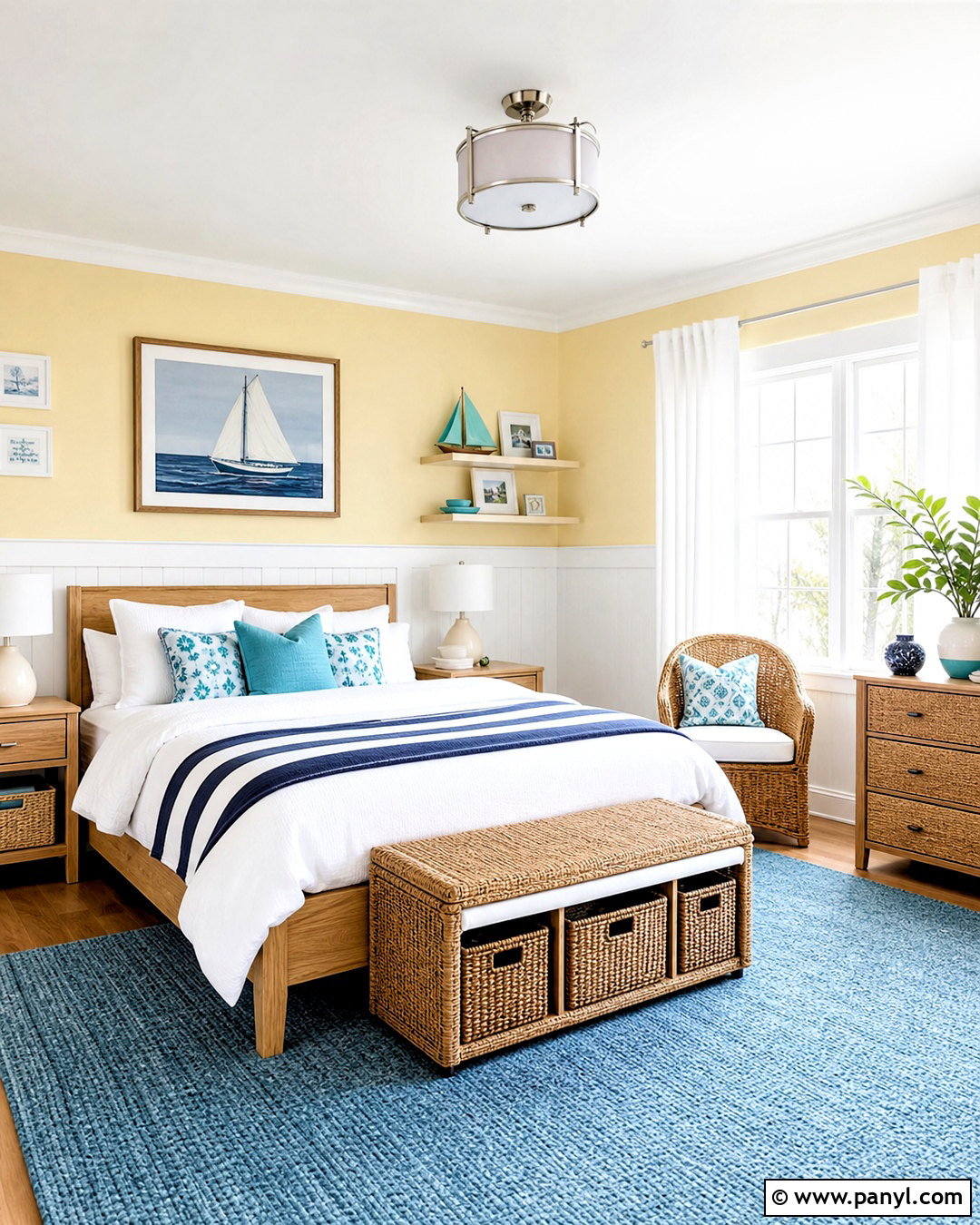 Yellow Coastal Kids Room - 20 yellow kids rooms