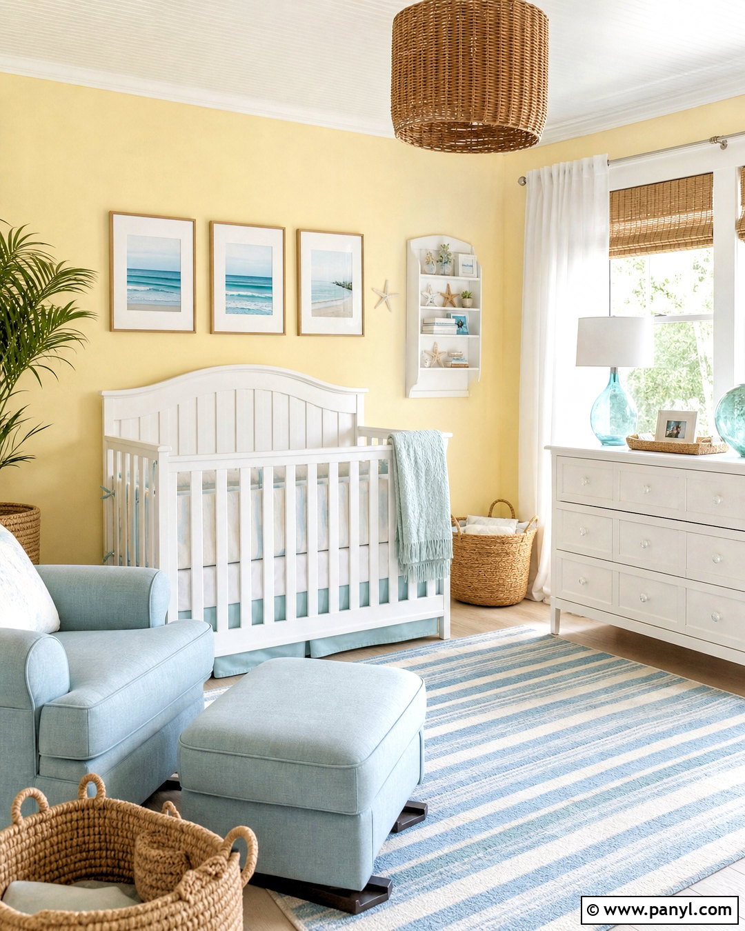 Yellow Coastal Nursery - 20 yellow nursery ideas