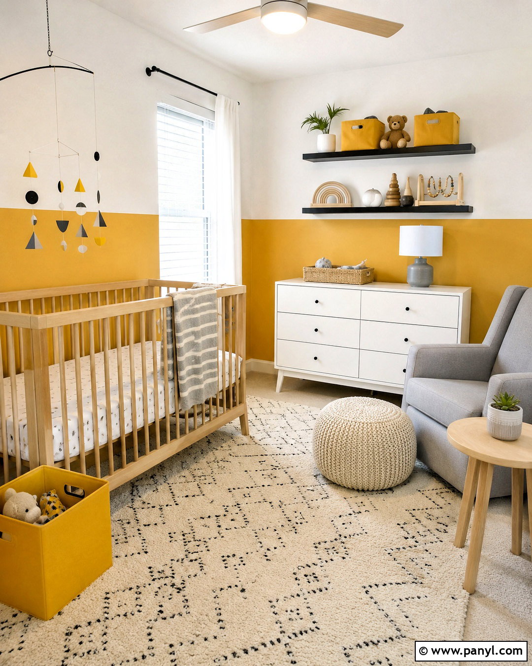 Yellow Color Block Nursery - 20 nursery ideas yellow ideas
