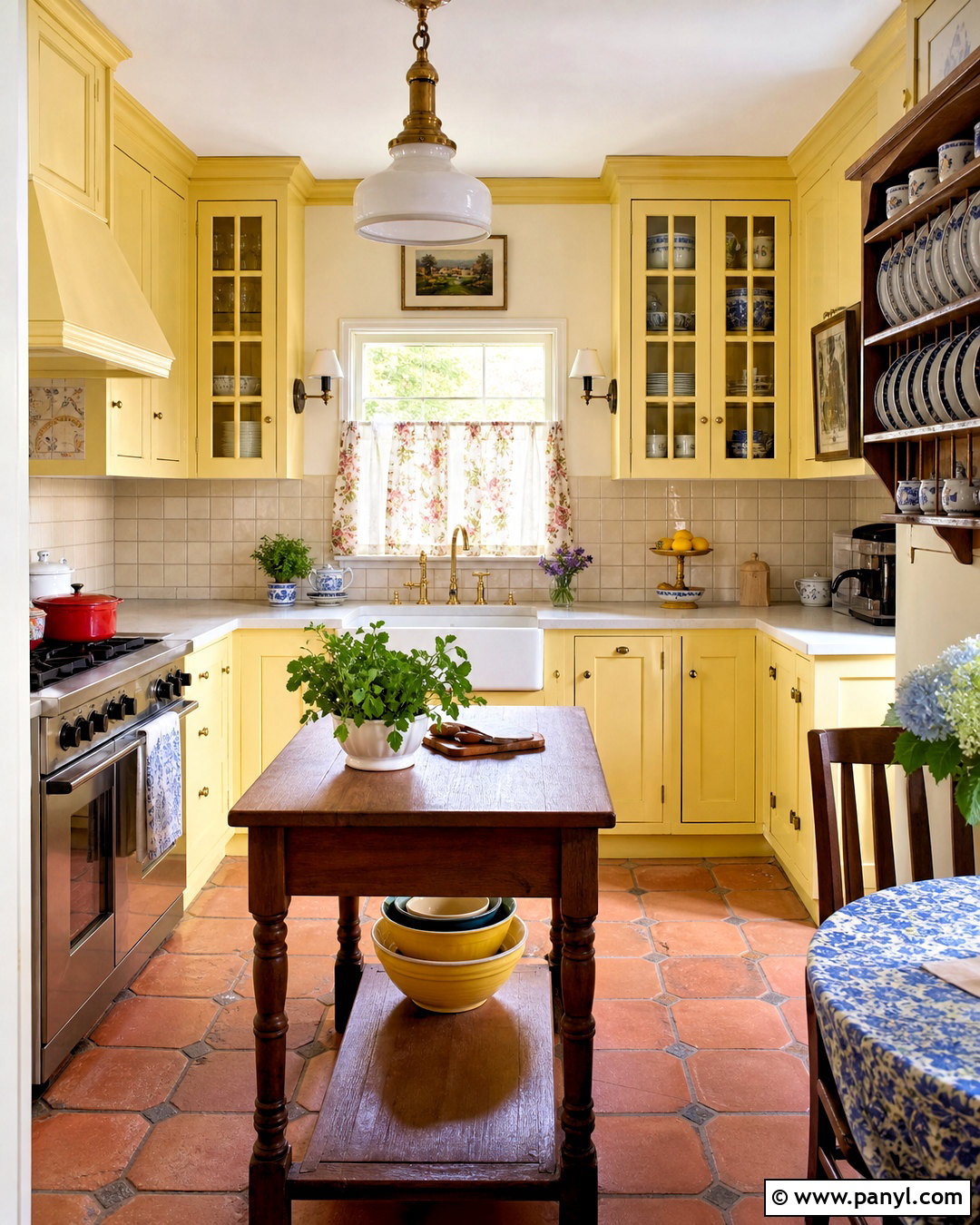 Yellow Cottage Kitchen - 20 yellow for kitchen ideas
