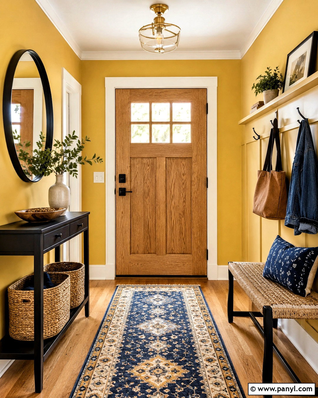 Yellow Entryway Walls - 35 yellow painted walls