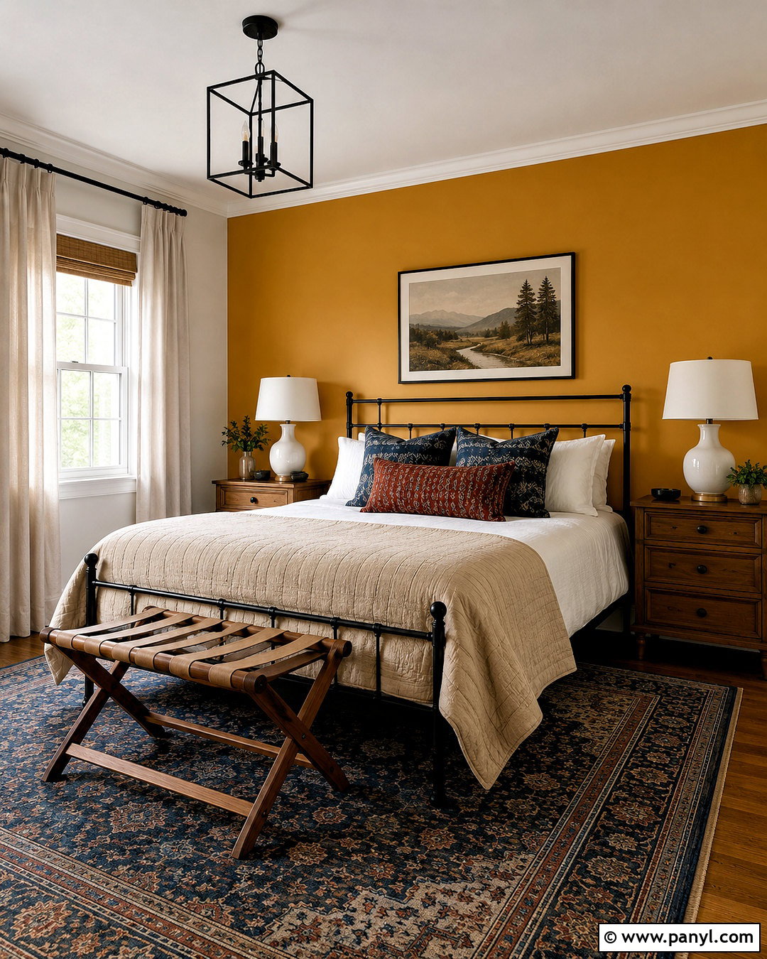 Yellow Feature Wall Guest Bedroom - 35 yellow feature wall ideas
