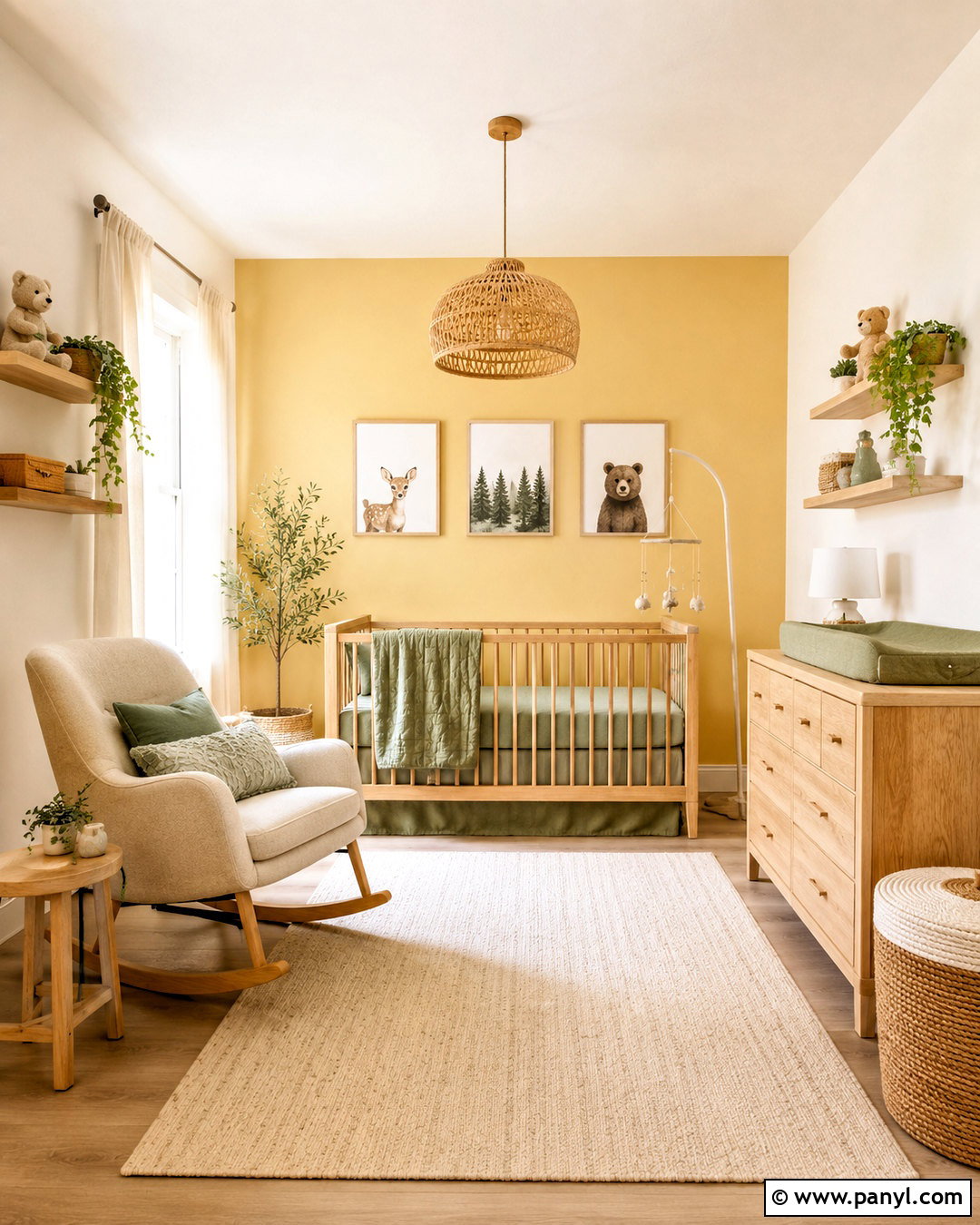 Yellow Feature Wall Nursery - 35 yellow feature wall ideas