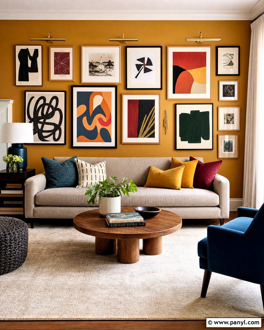 20 Yellow Feature Wall Living Room Ideas for Bold Style