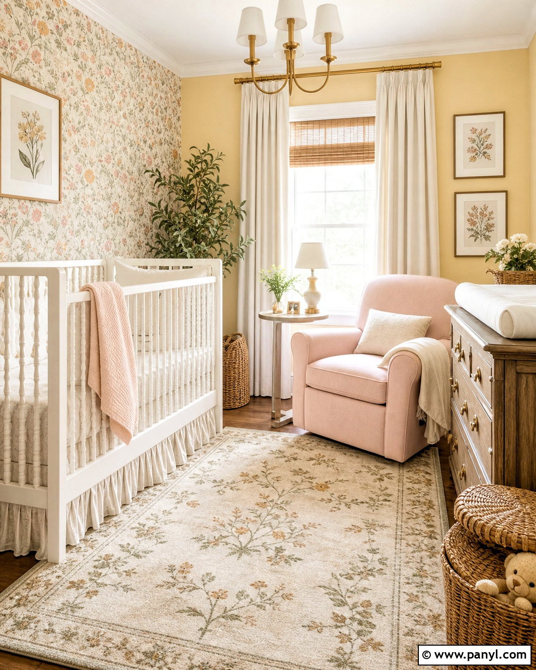 Yellow Floral Nursery - 20 yellow nursery ideas