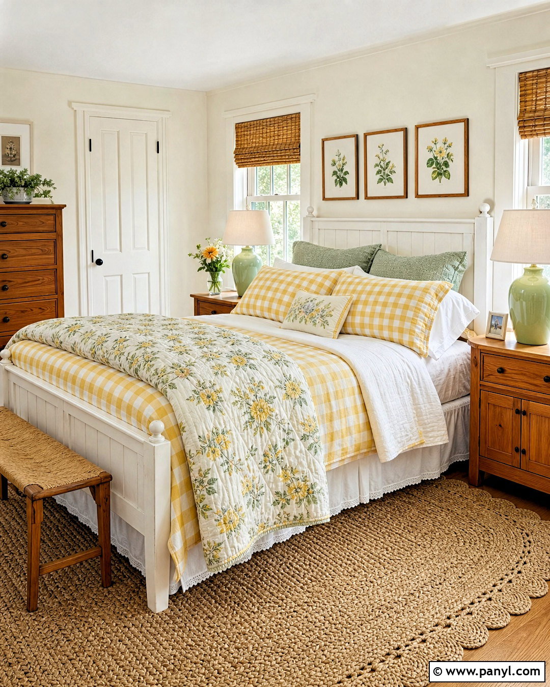 Yellow Gingham Bedding - 20 gingham bedding ideas