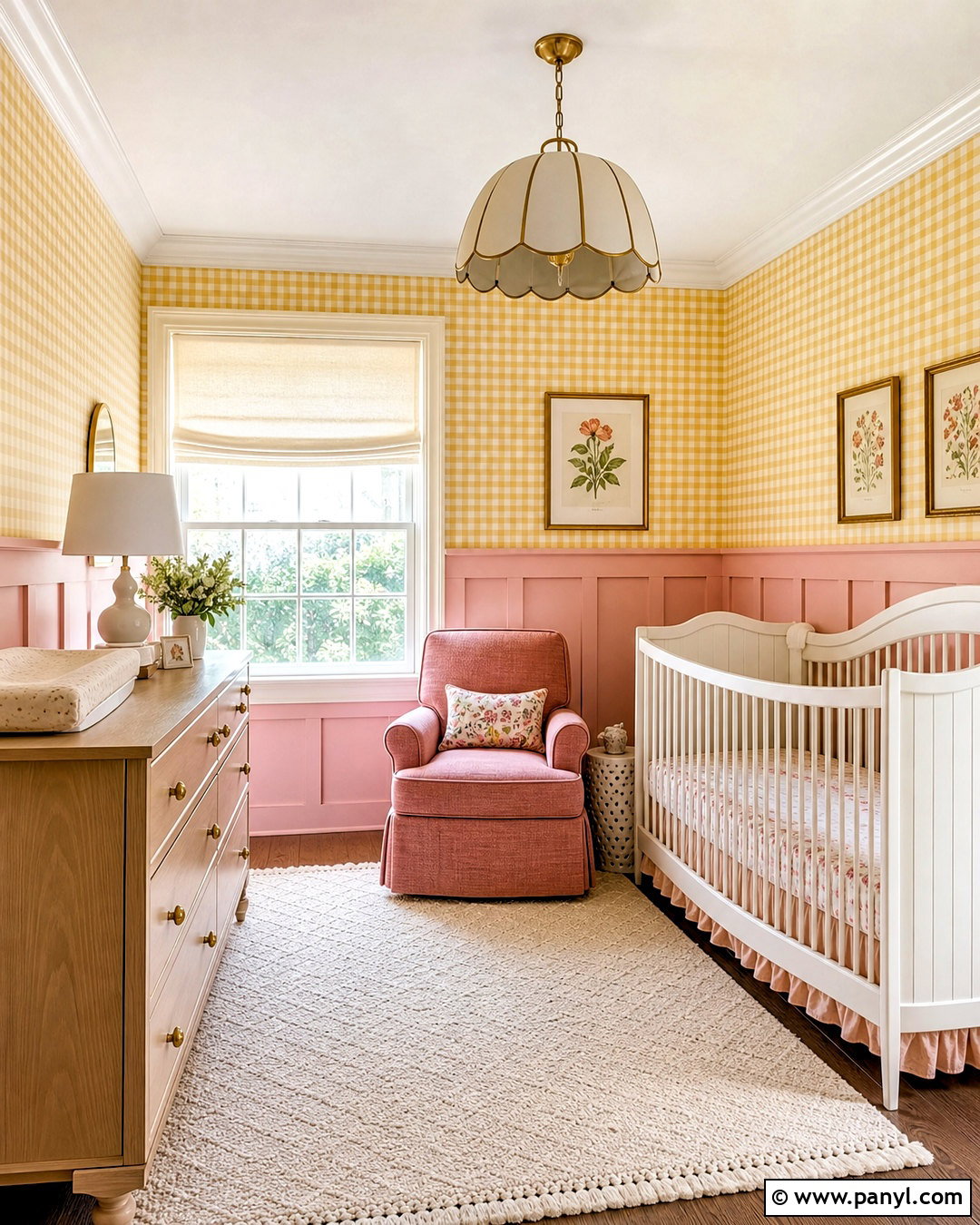 Yellow Gingham Wallpaper Baby Girl Room - 20 yellow gingham wallpaper ideas