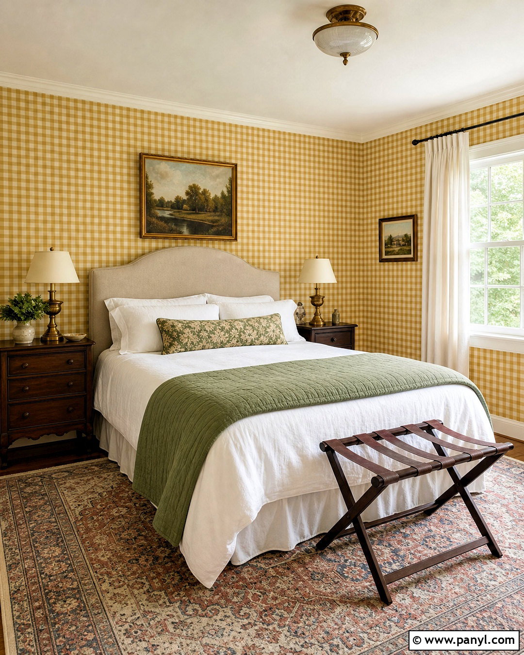 Yellow Gingham Wallpaper Guest Bedroom - 20 yellow gingham wallpaper ideas