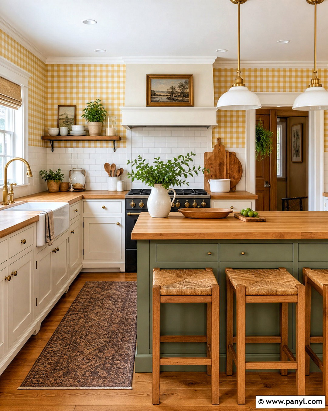 Yellow Gingham Wallpaper Kitchen - 20 yellow gingham wallpaper ideas