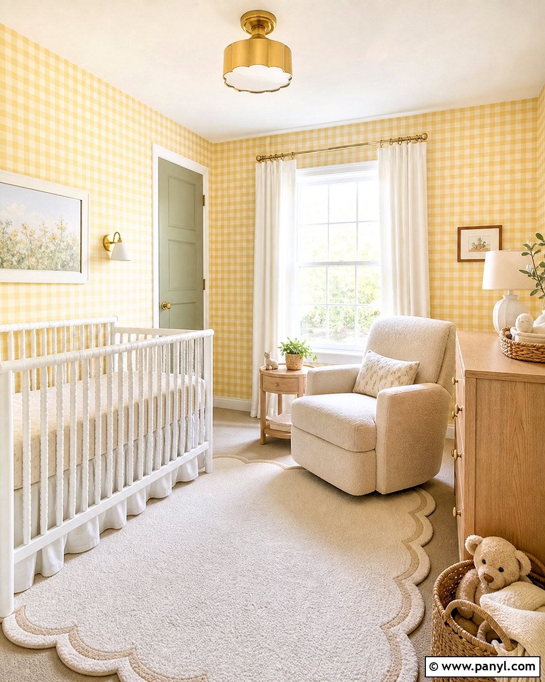 Yellow Gingham Wallpaper Nursery - 20 yellow gingham wallpaper ideas