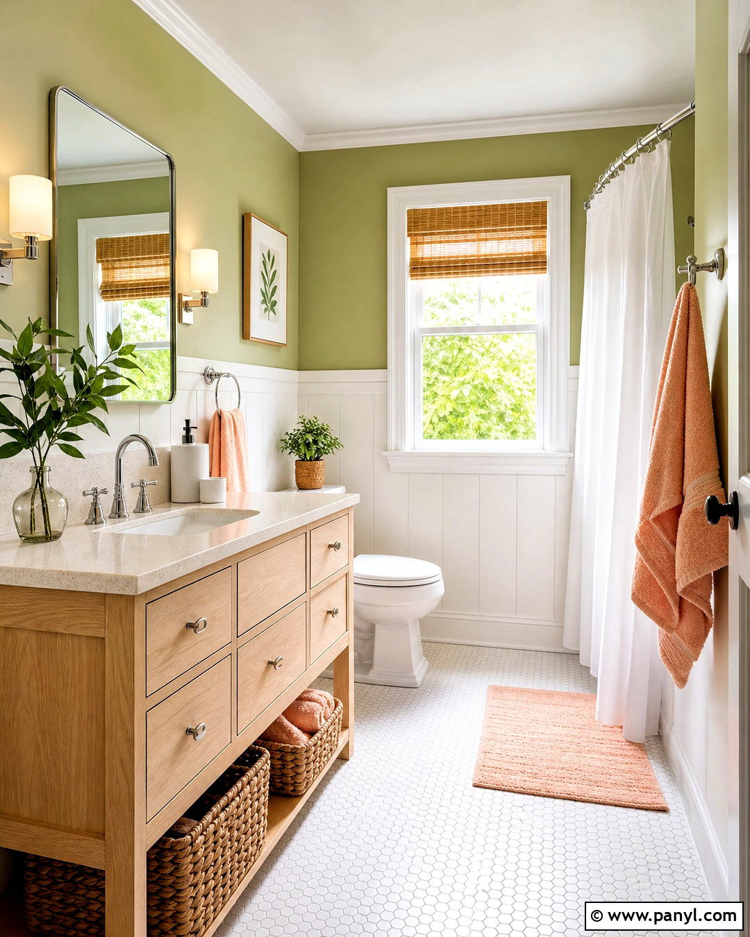 Yellow Green Bathroom - 20 green bathroom paint colors