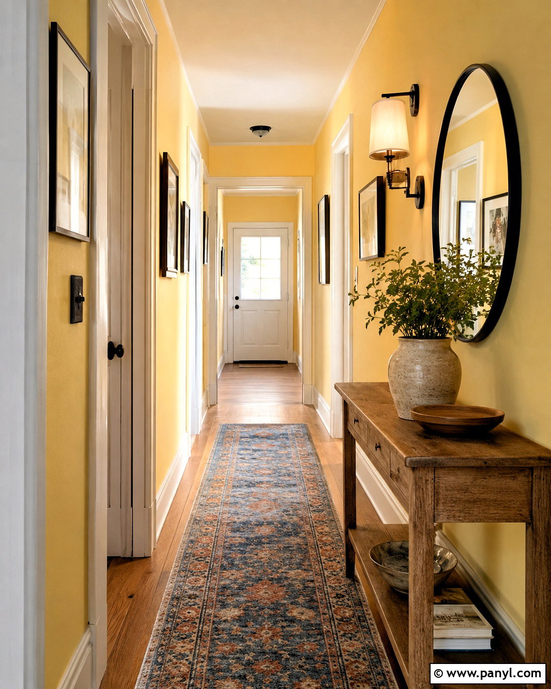 Yellow Hallway Walls - 35 yellow painted walls