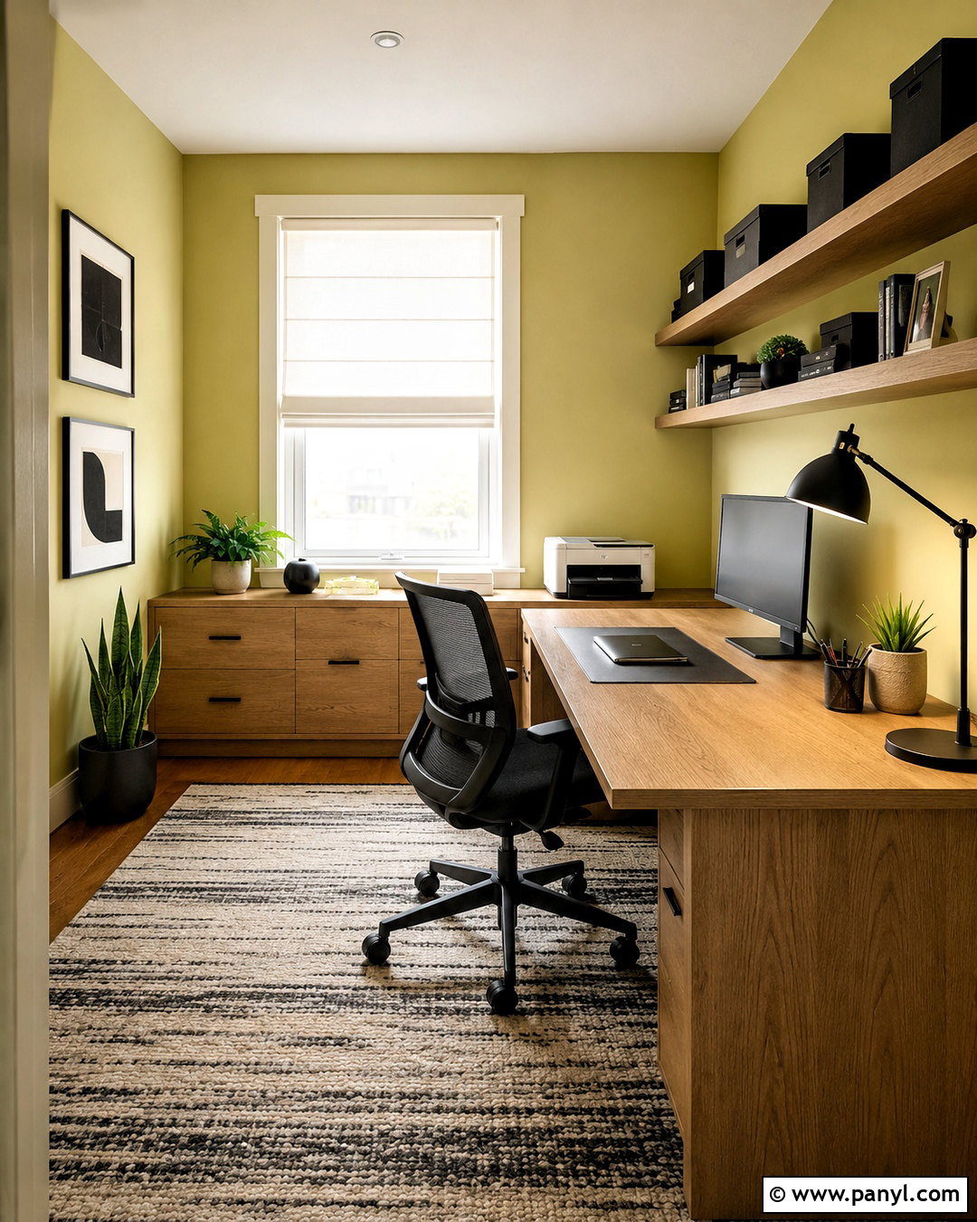 Yellow Home Office Walls - 35 yellow painted walls