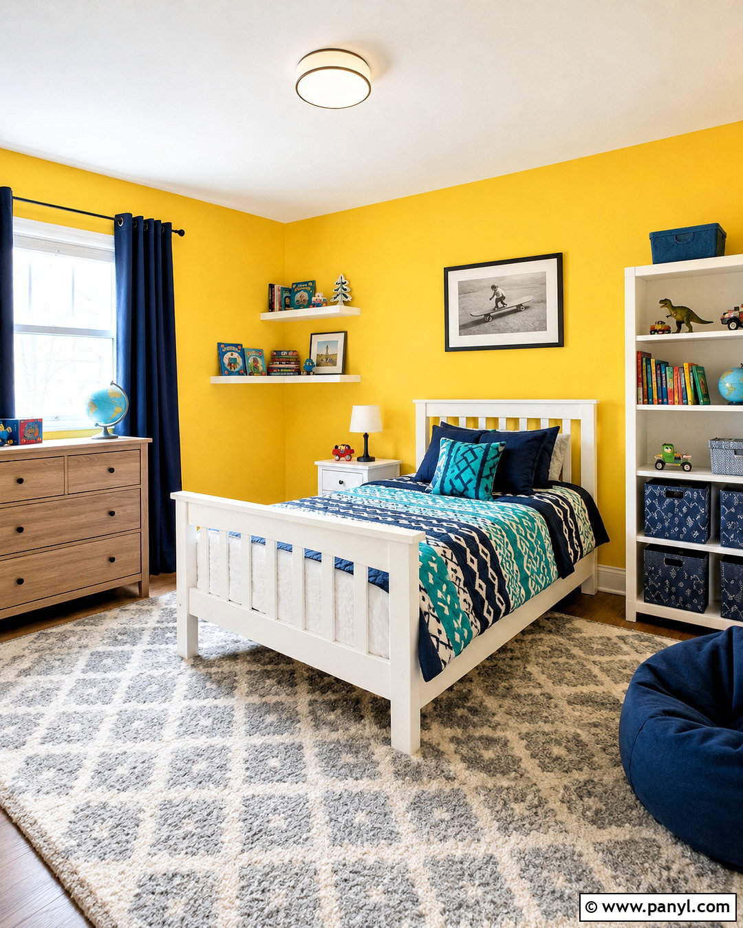 Yellow Kids Bedroom Walls - 35 yellow painted walls