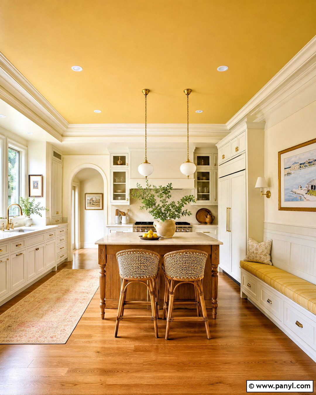 Yellow Kitchen Ceiling - 20 kitchen color yellow ideas