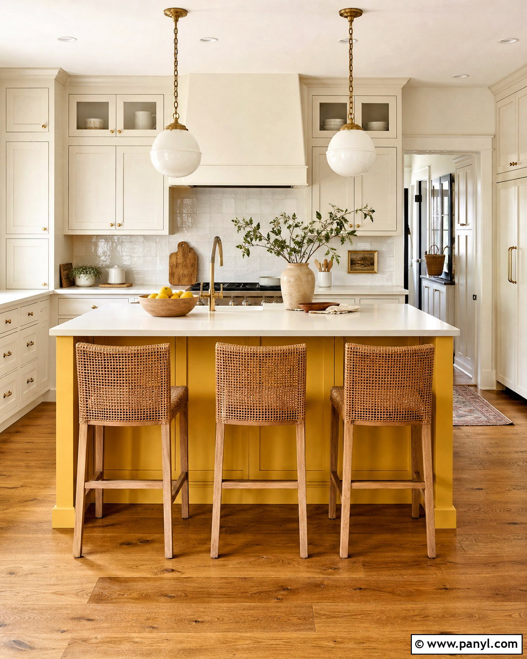 Yellow Kitchen Island - 20 yellow for kitchen ideas