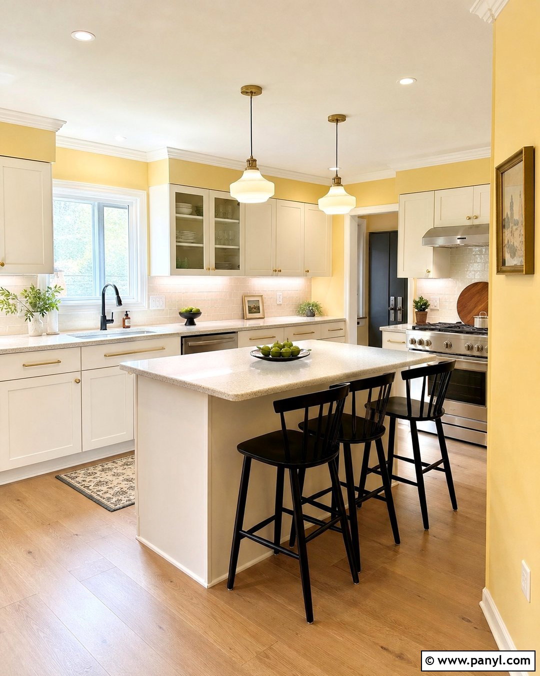 Yellow Kitchen Walls For Low-Light Kitchens - 45 Yellow Kitchen Walls