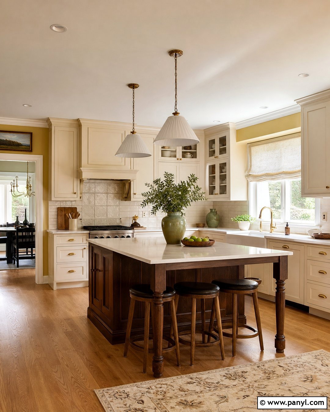 Yellow Kitchen Walls With Cream Cabinets - 30 Yellow Wall Kitchen Ideas
