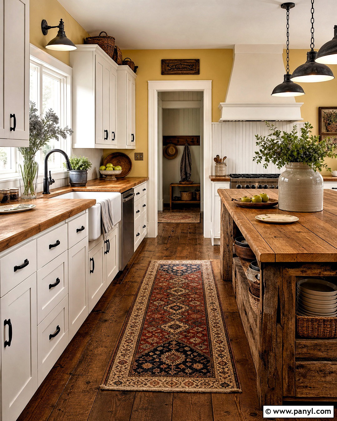Yellow Kitchen Walls With Farmhouse Decor - 20 yellow kitchen walls with white cabinets
