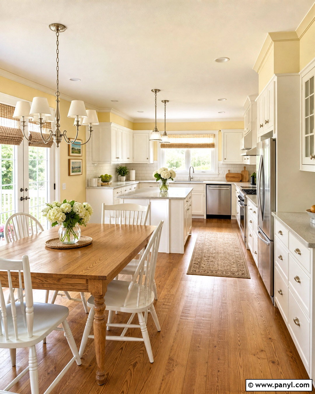 Yellow Kitchen Walls With White Cabinets - 20 kitchen color yellow ideas