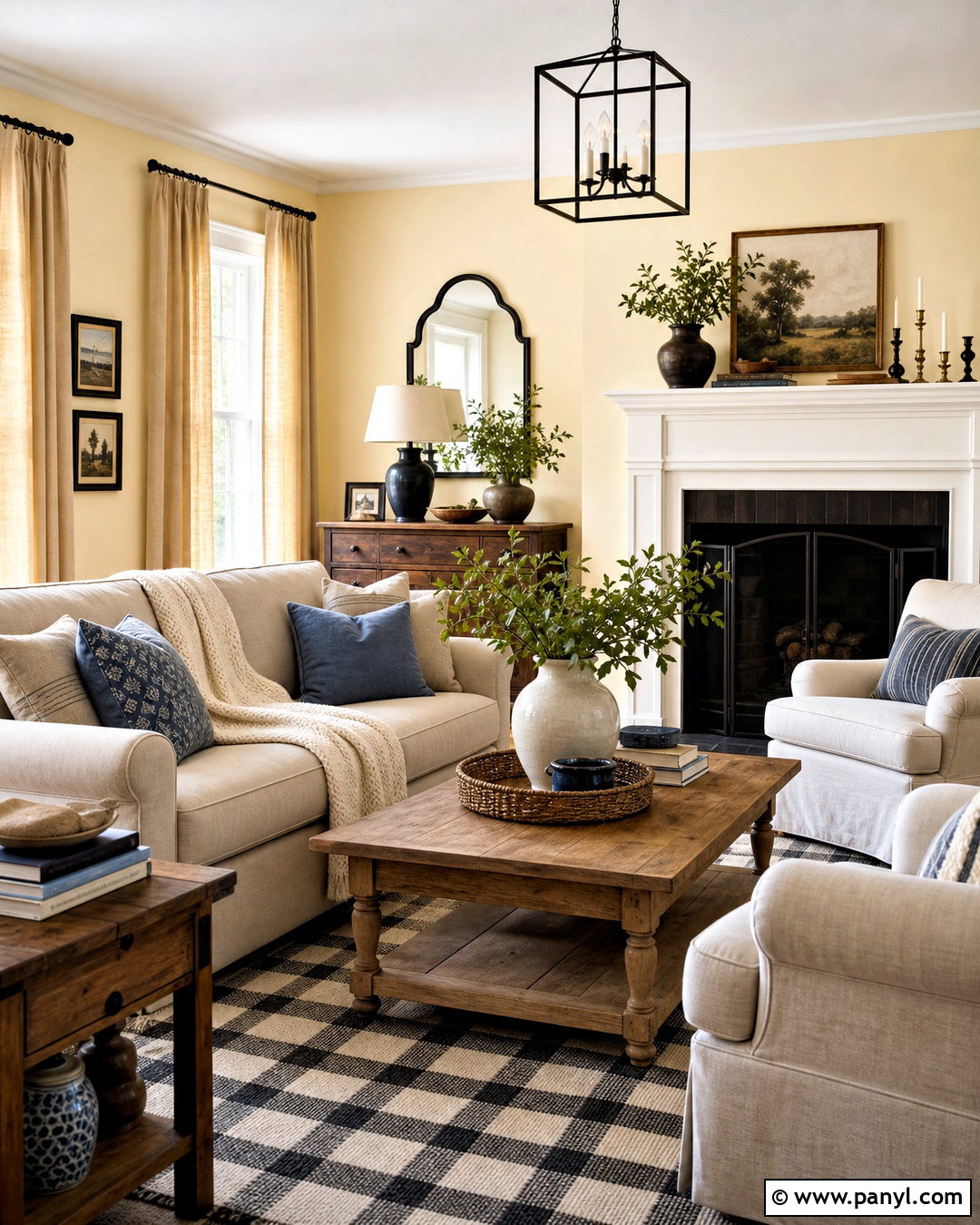 Yellow Living Room Walls With Farmhouse Decor - 20 yellow living room walls