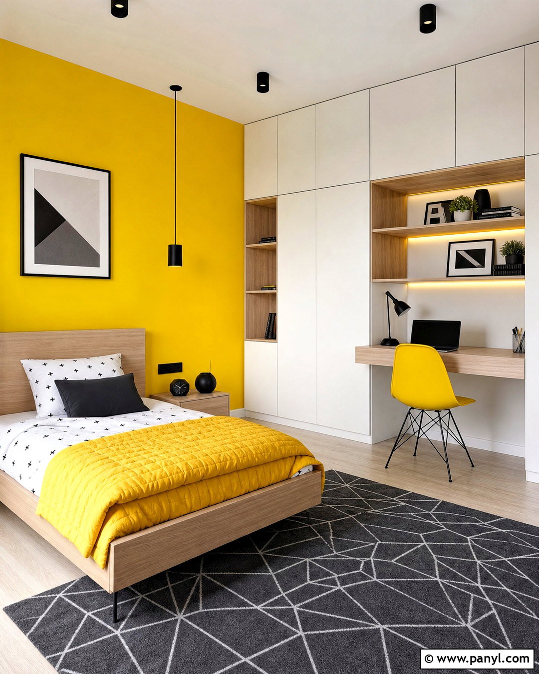 Yellow Modern Childrens Bedroom - 20 yellow childrens bedroom ideas