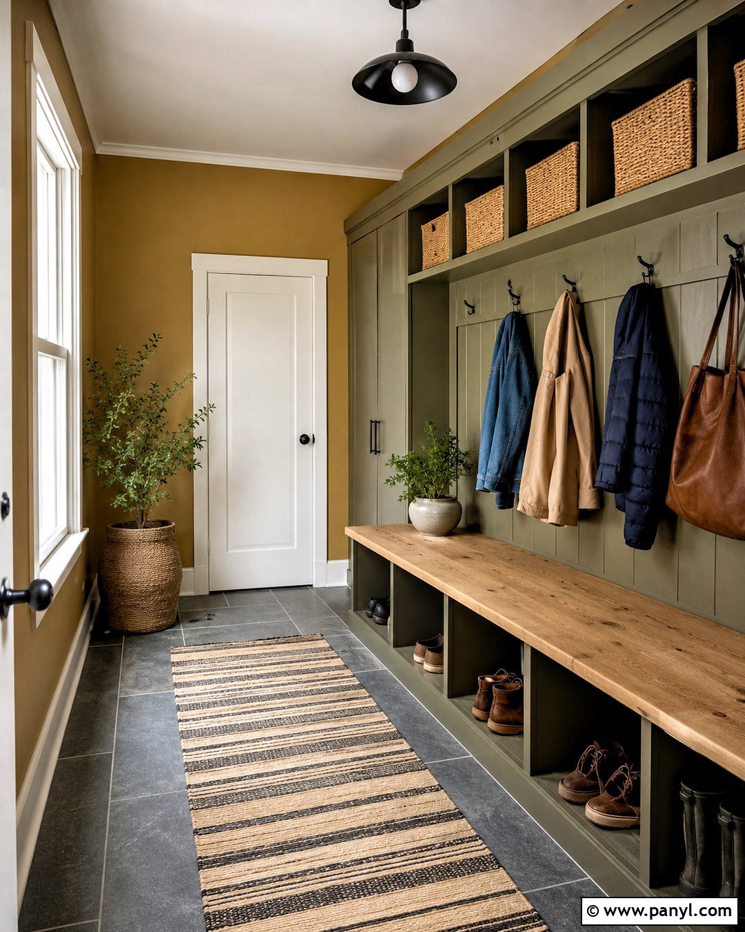 Yellow Mudroom Walls - 35 yellow painted walls