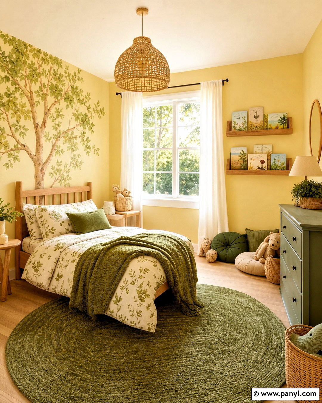 Yellow Nature Childrens Bedroom - 20 yellow childrens bedroom ideas
