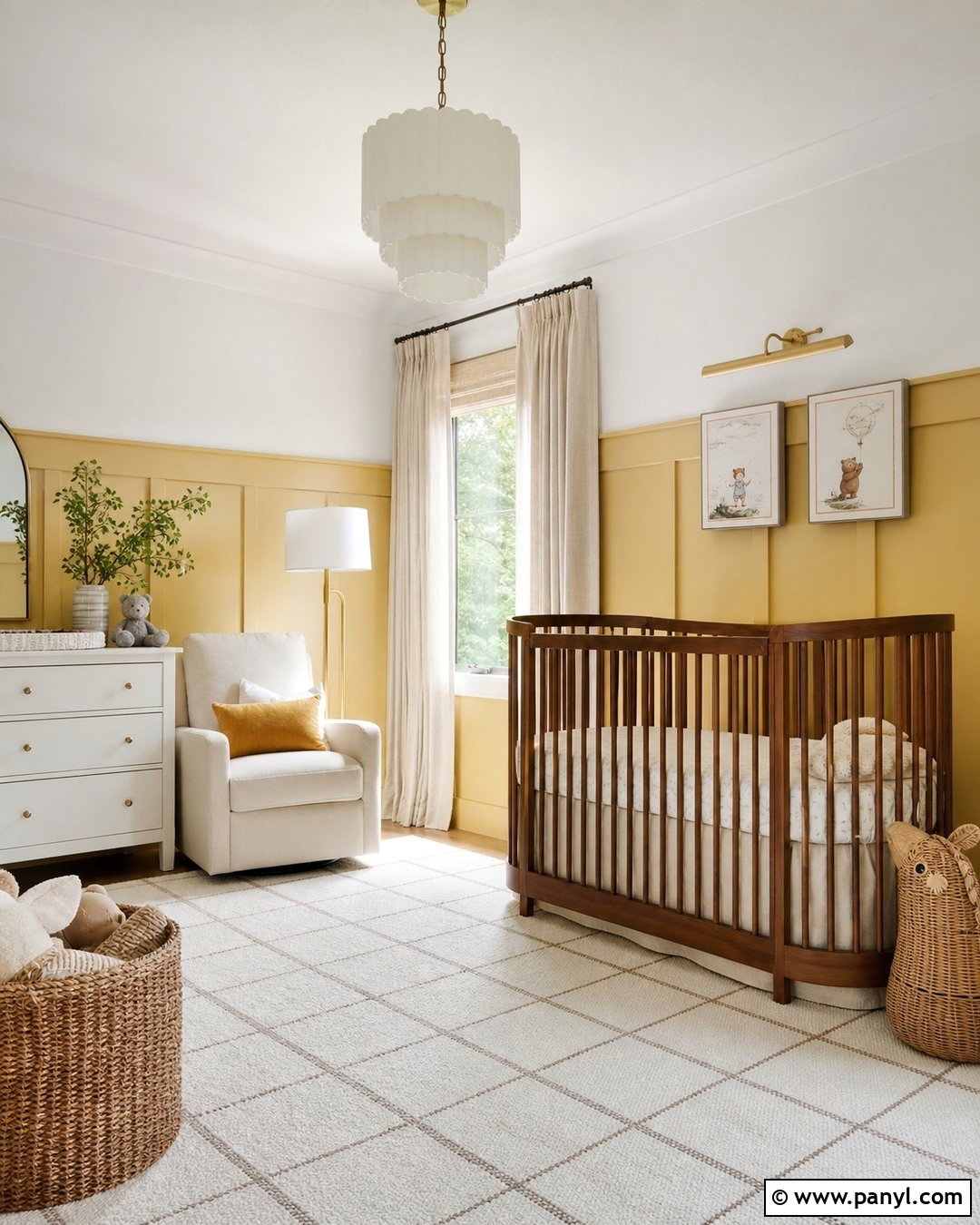Yellow Nursery Board And Batten Walls - 30 Yellow Nursery Walls