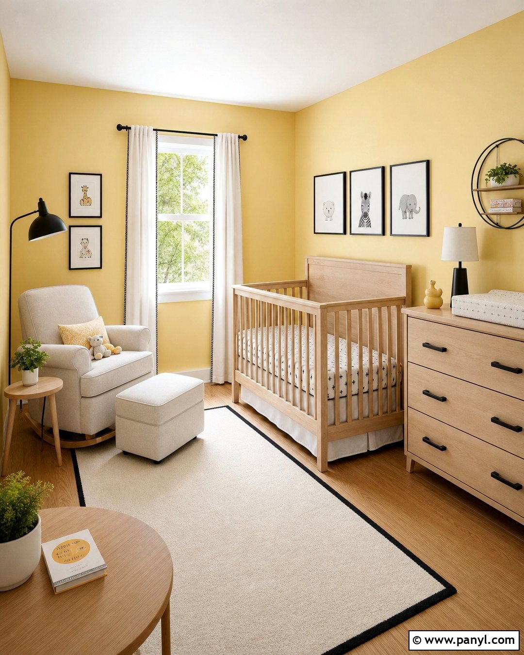 Yellow Nursery Walls With Black Accents - 30 Yellow Nursery Walls