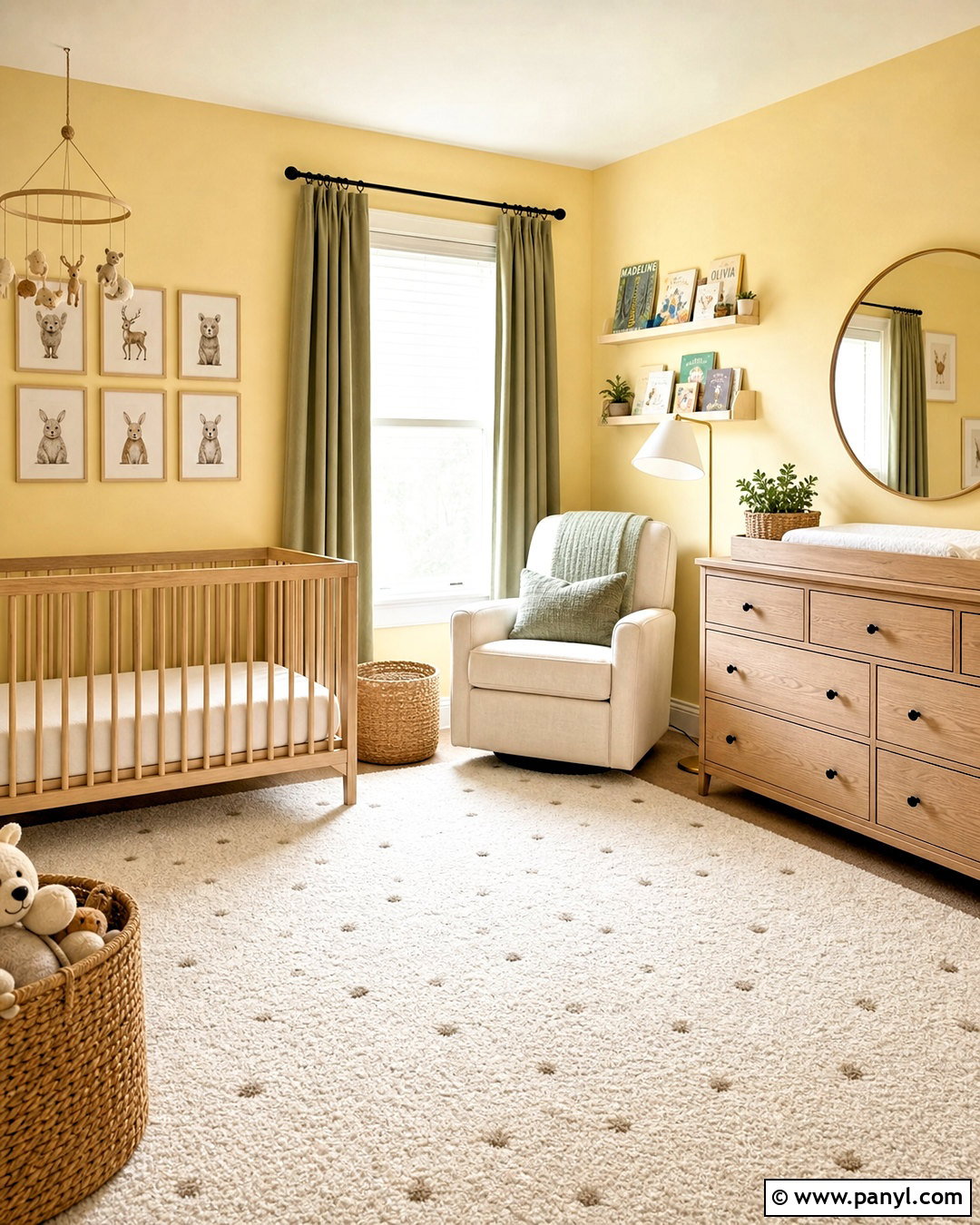 Yellow Nursery - 20 yellow room aesthetic ideas