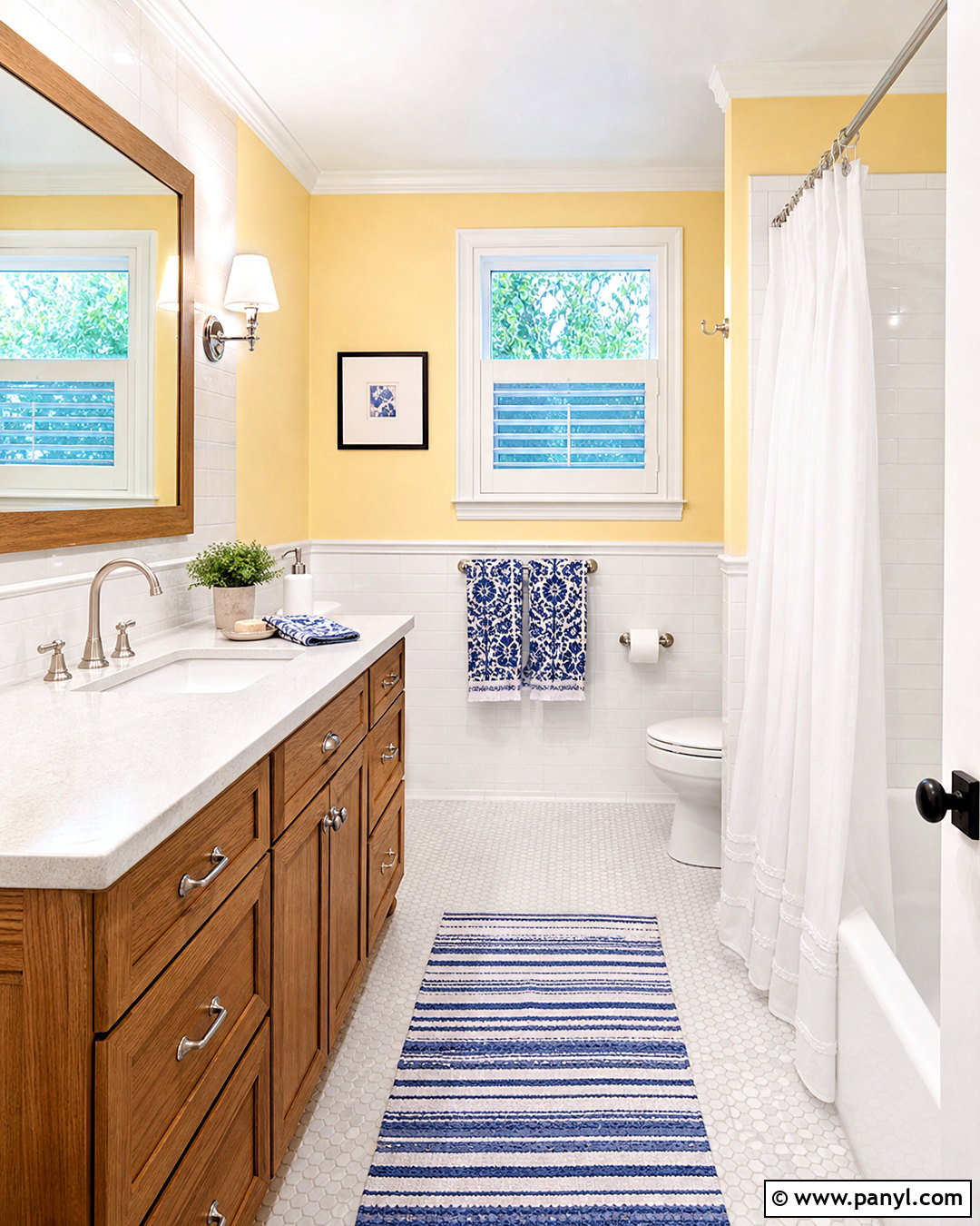 Yellow Painted Bathroom - 20 yellow painted rooms