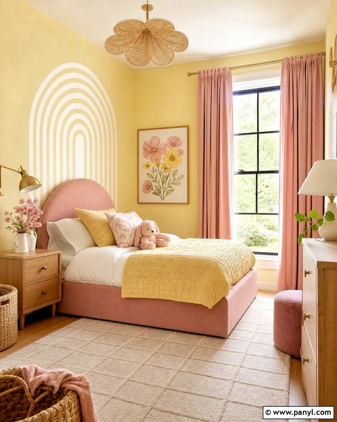 Yellow Pink Childrens Bedroom - 20 yellow childrens bedroom ideas