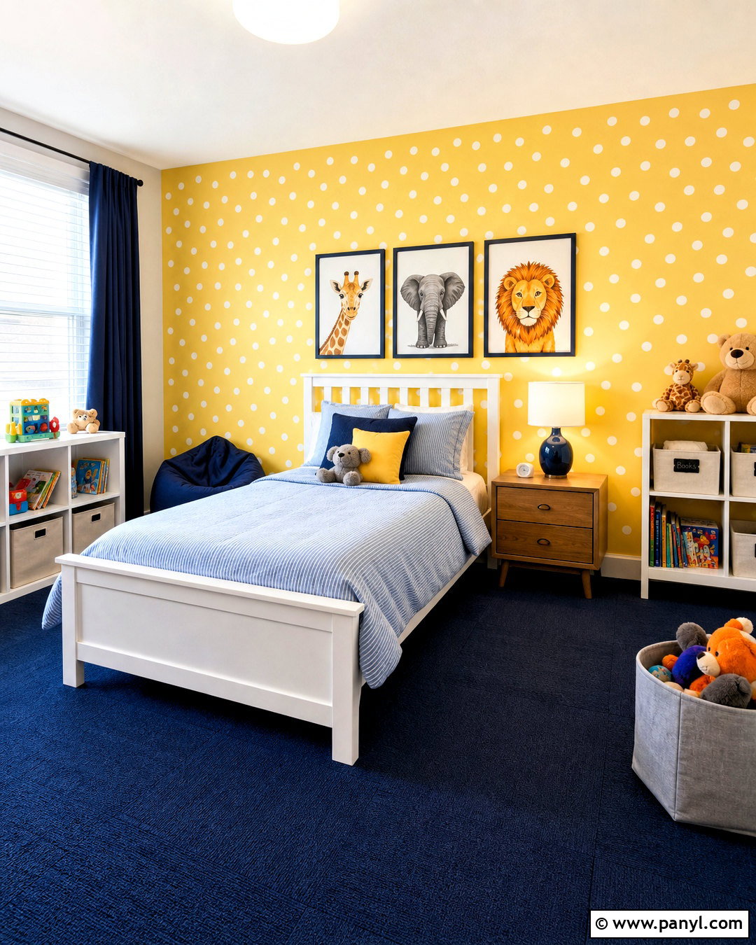 Yellow Polka Dot Wallpaper Kids Bedroom - 20 yellow polka dot wallpaper ideas