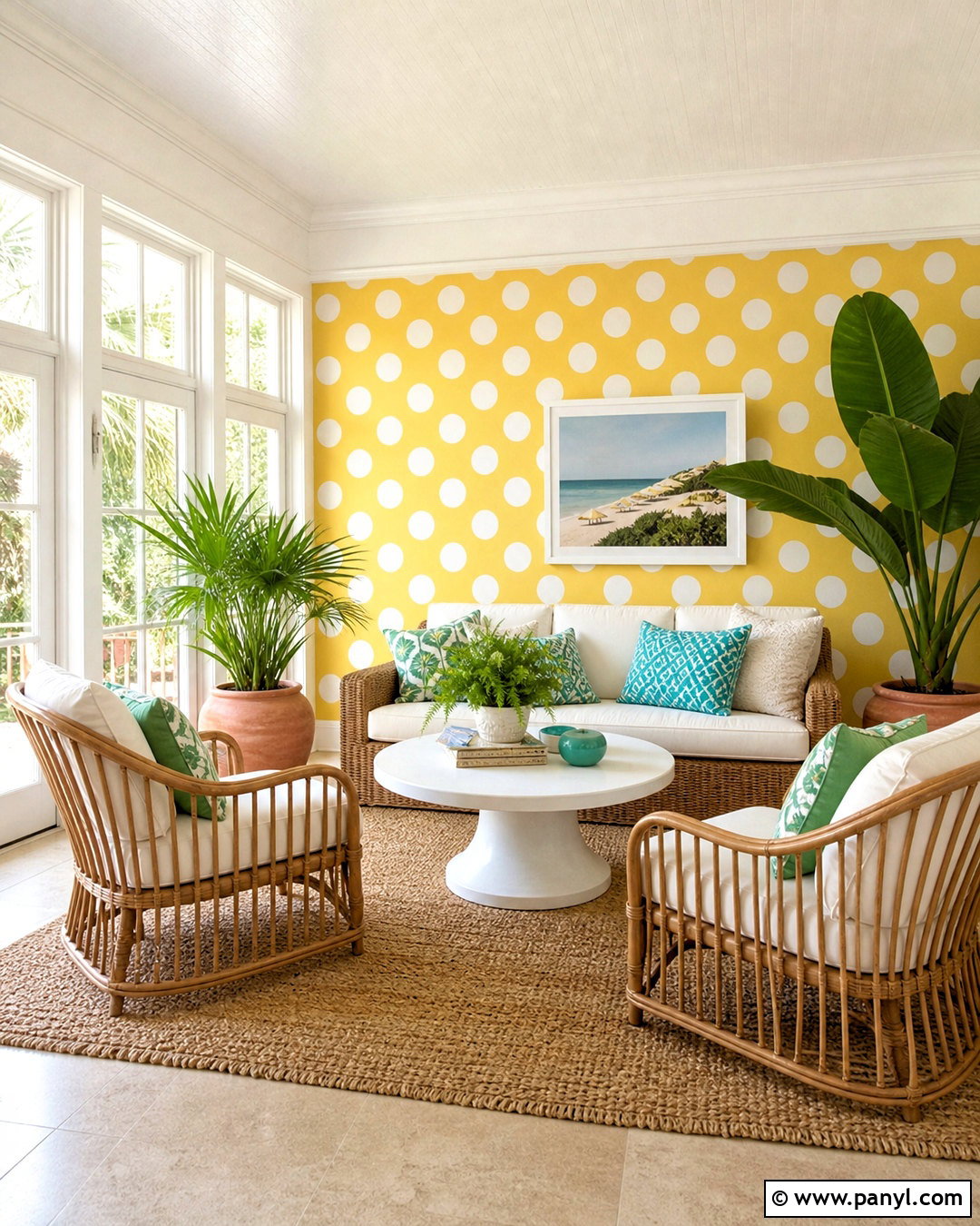 20 Yellow Polka Dot Wallpaper Ideas for Fun, Playful Rooms